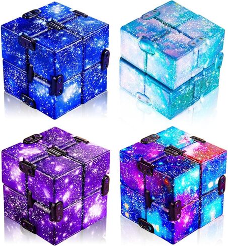 Cube Anxiety Relief Toy Hand Held Magic Sensory Stress Cube Toy for Adults Kids Relieve Stress Christmas Party Favors(Classic Style) in Kuwait