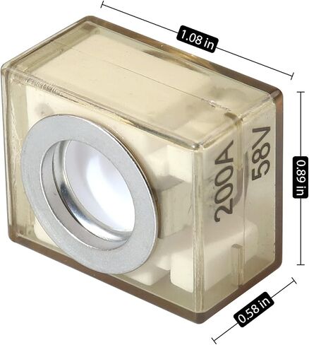 MRBF Terminal Fuse 200A Marine Rated Battery Fuse, 58V DC Max, IP66 Waterproof for Automobiles RVs DC Main, Inverter in Kuwait