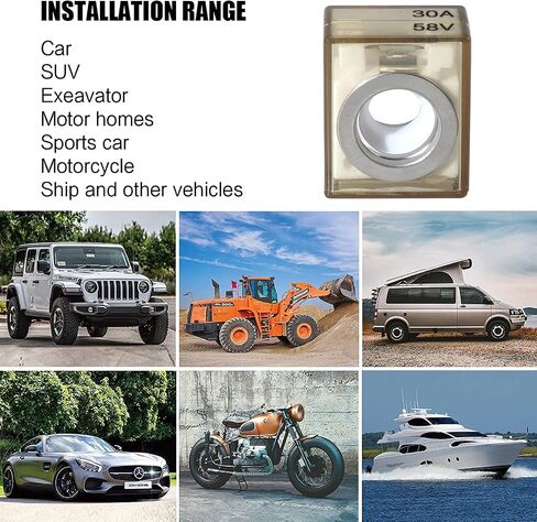 MRBF Terminal Fuse 200A Marine Rated Battery Fuse, 58V DC Max, IP66 Waterproof for Automobiles RVs DC Main, Inverter in Kuwait