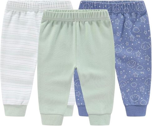 Baby Boys Girls 17 قطعة Cotton Layette مجموعة ملابس وملحقات للجنسين وملحقات الأطفال حديثي الولادة من 0 إلى 3 أشهر in Kuwait