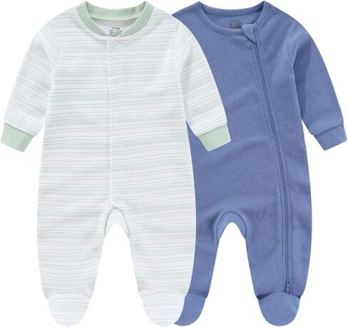 Baby Boys Girls 17 قطعة Cotton Layette مجموعة ملابس وملحقات للجنسين وملحقات الأطفال حديثي الولادة من 0 إلى 3 أشهر in Kuwait