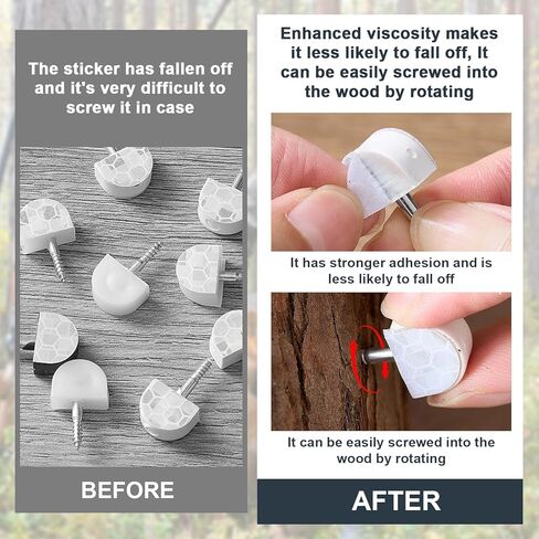 Amylove 100 Pieces White Reflective Wing Tacks Trail Tacks Glow Tacks Trail Marking Tacks Reflective Tacks Trail Markers for Hiking Hunting Camping Outdoor in Kuwait