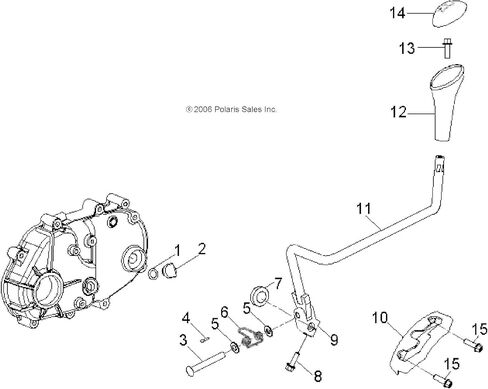 Polaris OEM Shift Lever Connector 2008-2019 Outlaw Sportsman 90 110 0454005 in Saudi Arabia