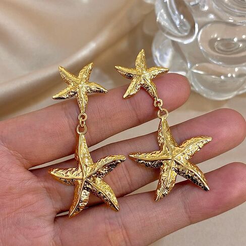 Hotoo Gold Sun Dangle أقراط للنساء الأطواق المتدلية ذات الأقراط in Kuwait