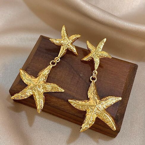 Hotoo Gold Sun Dangle أقراط للنساء الأطواق المتدلية ذات الأقراط in Kuwait