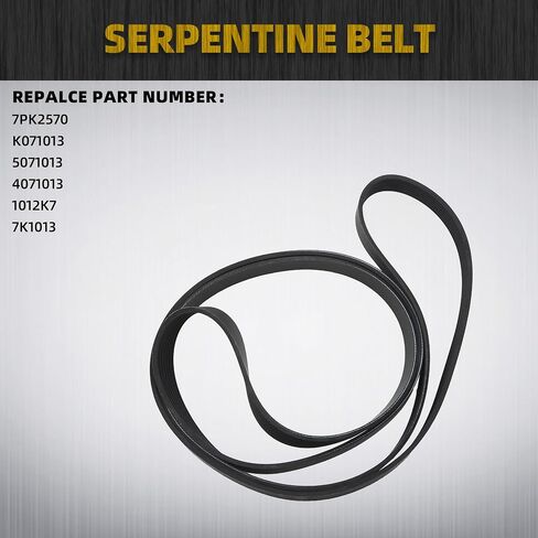 Dasbecan Belt Tensioner Pulley Drive Kit Serpentine Kit متوافق مع Dodge RAM 1500 2500 3500 5.7L V8 2003-2008 استبدال# 38382 53032130AA 53032130AC 38058 7PK2570 in Saudi Arabia