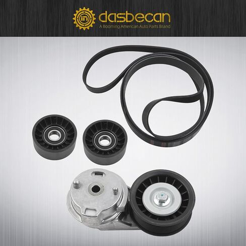 Dasbecan Belt Tensioner Pulley Drive Kit Serpentine Kit متوافق مع Dodge RAM 1500 2500 3500 5.7L V8 2003-2008 استبدال# 38382 53032130AA 53032130AC 38058 7PK2570 in Saudi Arabia