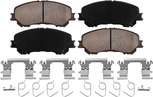 Detroit Axle - Front Brake Kit for 14-17 Nissan Rogue Replacement 2014 2015 2016 2017 Drilled & Slotted Disc Brake Rotors Ceramic Brakes Pads in Saudi Arabia