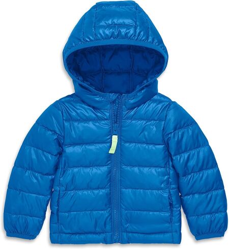 Primary Baby Lightweight Puffer Jacket Water-Repellent and Windproof Made with 100% Recycled Materials (Mustard, 12M-18M) in Kuwait