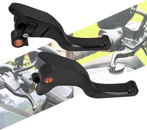 دراجة نارية فرامل القابض رافعة رافعة اليد 3 أصابع مناسبة لهارلي softail breakout fxbr low rider fxlr street bob fxbb 2018-2024 (Black) in Kuwait