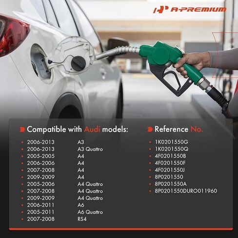A-Premium Fuel Fuller Cap متوافق مع Audi A4/A4 Quattro 2005-2009 ، A6 2006-2011 ، A6 Quattro 2005-2011 ، A3/A3 Quattro 2006-2013 ، RS4 2007-2008 in Saudi Arabia