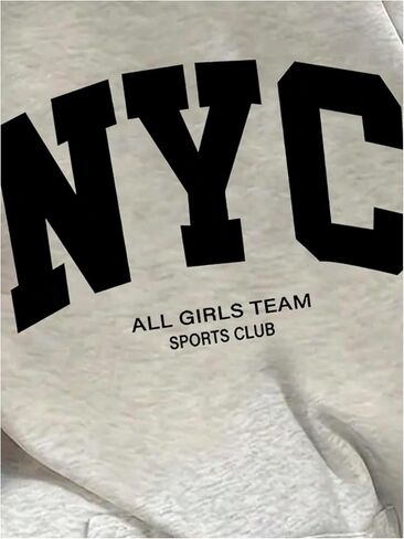 Gorglitter Women's Litte Spectize Letter Hoodies Long Long Preppy Woodshirt Pullover Tops Fall 2025 in Saudi Arabia