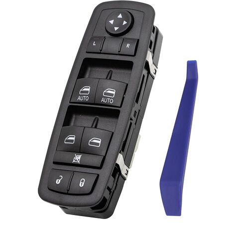 Master Power Window Switch Button Front Left Driver Side Compatible with 2011 2012 2013 Dodge Durango, Replaces OEM 68086693AC 68086693AE DWS2268, 2 Autos in Saudi Arabia