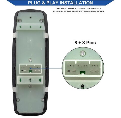 Master Power Window Switch Button Front Left Driver Side Compatible with 2011 2012 2013 Dodge Durango, Replaces OEM 68086693AC 68086693AE DWS2268, 2 Autos in Saudi Arabia