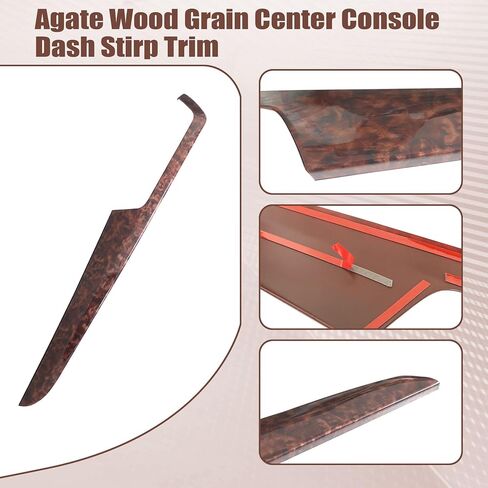 XQSMWF Agate Wood Grain Center Center Dash RIDP تقليم متوافق مع مرسيدس-بنز C-Class C180 C250 C300 C63 2013 2014 إكسسوارات محرك اليد اليسرى. in Kuwait