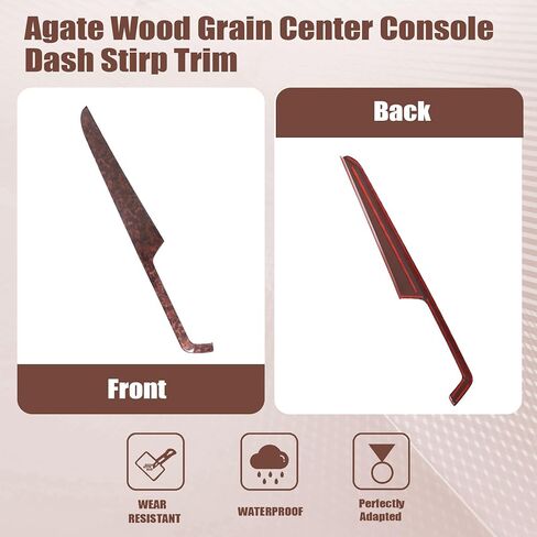 XQSMWF Agate Wood Grain Center Center Dash RIDP تقليم متوافق مع مرسيدس-بنز C-Class C180 C250 C300 C63 2013 2014 إكسسوارات محرك اليد اليسرى. in Kuwait