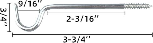 4pcs Single Curtain Rod Support,Simple Curtain Rod Bracket Without Screws,2-1/2inch in Saudi Arabia