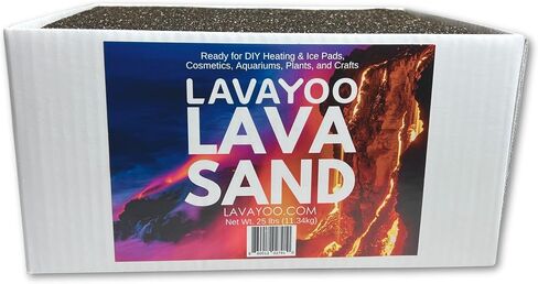 Real Lava Sand - Screened, Washed, Dried and Sanitized - Great for Heating Pads, Cooling Pads, Crafts, and Aquariums (6lb Bag) in Saudi Arabia