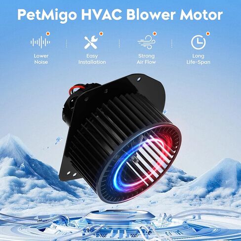 محرك منفاخ HVAC مع قفص المروحة FIT For Ford 1980-2011 | مناسبة ل Lincoln 1980-1997 | تناسب Mercury 1979-2011 يحل محل 700014 1W7Z 19805 BA in Saudi Arabia