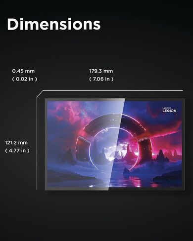 واقي شاشة Lenovo Legion Go - زجاج واقي رفيع للغاية بسمك 0.33 ملم مع صلابة 9H - يحمي من السقوط والخدوش والخدوش - سهل الاستخدام وشفافية عالية in Saudi Arabia