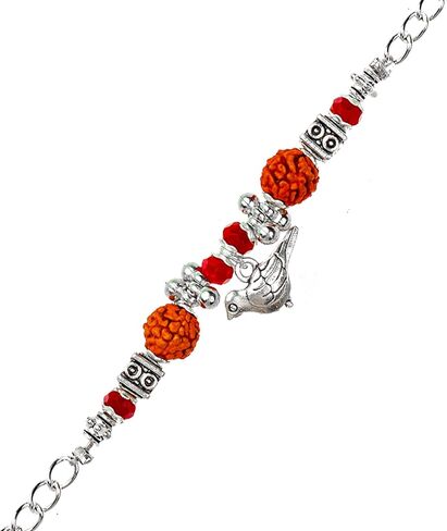 Set of 4 Rakhi Lumba for Brother Bhabhi Bhatija Bhaiya Bhai Raksha Bandhan Rakhi Thread with Roli Chawal Gift Pack in Saudi Arabia