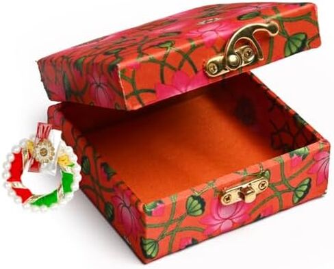 Set of 4 Rakhi Lumba for Brother Bhabhi Bhatija Bhaiya Bhai Raksha Bandhan Rakhi Thread with Roli Chawal Gift Pack in Saudi Arabia