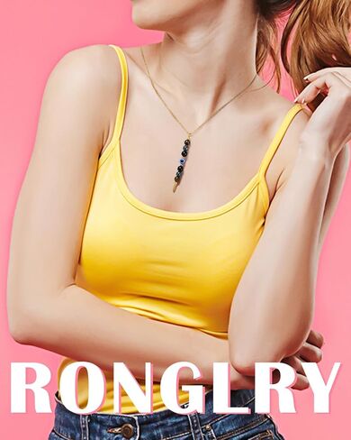 Ronglry Healing Crystals and Stones Necklace Spiritual Crystal Necklace for Women Men Anxiety Necklace Empath Protection New Beginnings Gifts Crystal Pendant Necklace Healing Crystals Jewelry in Kuwait