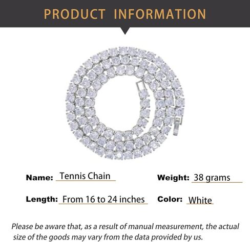 14K Gold Over S925 Necklace with Single-Row Hip-Hop Moissanite Tennis Chain – Simplicity Meets Elegance. The Beautiful Gift for Those Who Appreciate Classic Charm,Father's Day Gifts for Dad in Kuwait