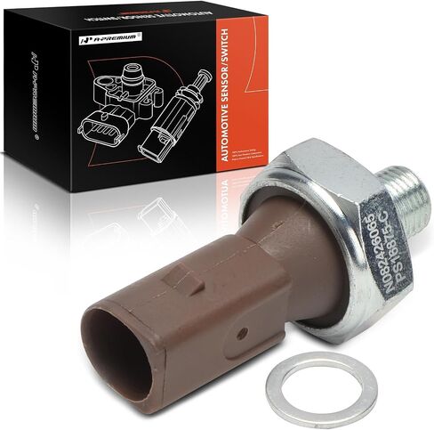 A-Premium Engine Oil Pressure Sensor [1 Pin] Compatible with Volkswagen Jetta, Passat, Golf, Tiguan, Beetle, Atlas, Arteon, Golf Alltrack, Golf City & Audi A4, Q5, Q7, A5, A6, A3, Q3 & Porsche Cayenne in Saudi Arabia