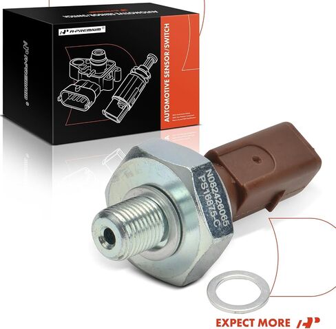 A-Premium Engine Oil Pressure Sensor [1 Pin] Compatible with Volkswagen Jetta, Passat, Golf, Tiguan, Beetle, Atlas, Arteon, Golf Alltrack, Golf City & Audi A4, Q5, Q7, A5, A6, A3, Q3 & Porsche Cayenne in Saudi Arabia