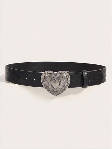 Gorglitter Women's Heart Belt Y2K Belts حزام حزام خمر أحزمة جلدية بو الغربية in Saudi Arabia