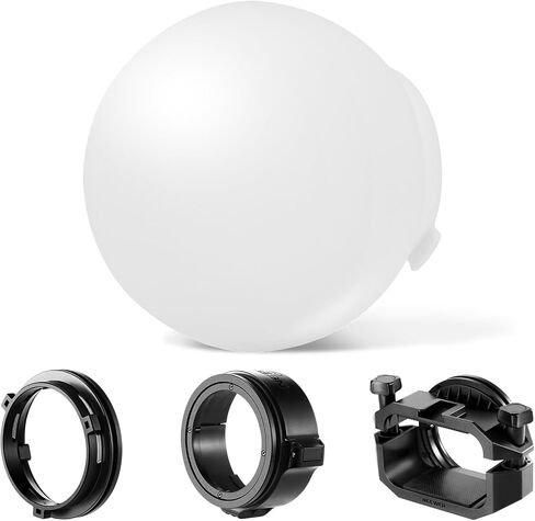 NEEWER CRS7 Softbox Diffusion Dome with 3 Adapter Rings, Compatible with Godox V1 NEEWER Z1 Z2 Round Head Flash and Square Speedlite Z760 and More, NEEWER Mount for Video Light MS60B MS60C MS150B in Saudi Arabia