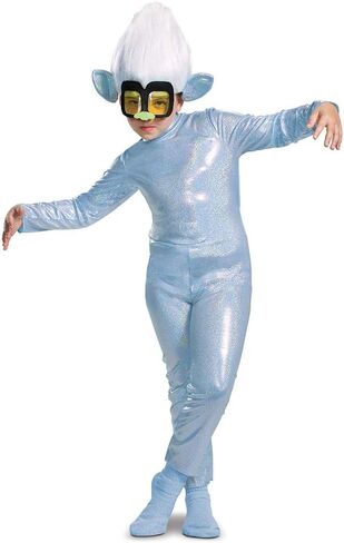 زي صغير الماس ، Trolls World Tour Tiny Diamond Troll Costume for Kids with Headpiece in Saudi Arabia