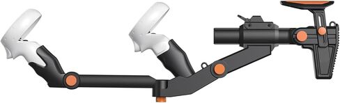 قابل للتعديل VR Gunstock متوافق مع Meta Quest 3 / Quest 3S Gun Stock | مرفق مغناطيسي | طول Adjuatale | درجة وحدة التحكم وزوايا ياو قابلة للضبط | مصنوع لسلسلة Meta Quest in Saudi Arabia