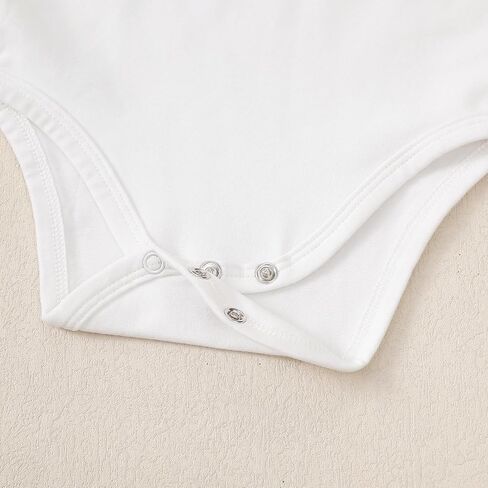 ROMPERINBOX Long Sleeve Onsies Girl 3 Pack Knitted Solid Baby Crew Neck Bodysuit Multicolors 0-24 Months in Kuwait