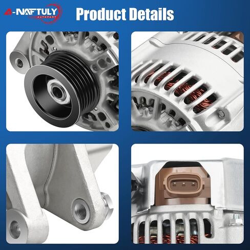 Alternator Replacement for 2003-2008 Toyota Corolla 1.8L, Toyota Matrix, Celica, MR2 Spyder, Pontiac Vibe 2003 2004 2005 2006 2007 2008, High Output Alternator Replace 13878, 27060-22040 in Saudi Arabia