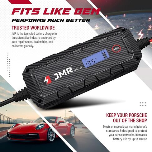 شاحن بطارية JMR لـ Porsche 911 Panamera Cayenne Macan Cayman 718 Boxster All Models Tradle Charger Complener (بدون وضع ليثيوم) in Kuwait