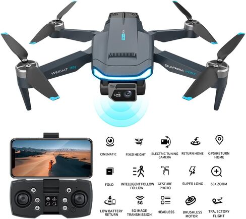 Newly upgraded 2.0 ultra-long range GPS drone for adults,Suitable for adults, one-button control, one-button takeoff/landing, four-side obstacle avoidance, brushless power, 50x zoom zoom, taking perfect photos in one step in Kuwait