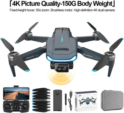 Newly upgraded 2.0 ultra-long range GPS drone for adults,Suitable for adults, one-button control, one-button takeoff/landing, four-side obstacle avoidance, brushless power, 50x zoom zoom, taking perfect photos in one step in Kuwait