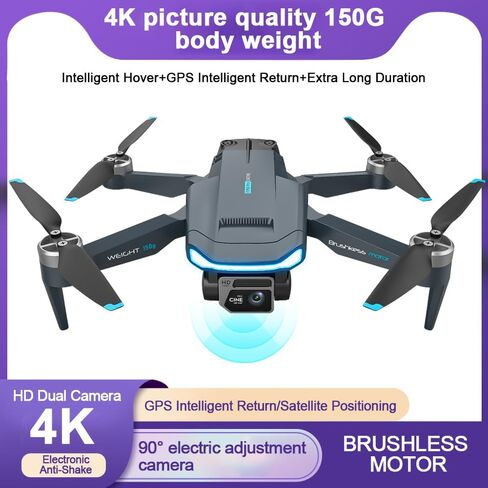 Newly upgraded 2.0 ultra-long range GPS drone for adults,Suitable for adults, one-button control, one-button takeoff/landing, four-side obstacle avoidance, brushless power, 50x zoom zoom, taking perfect photos in one step in Kuwait