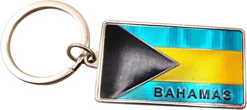 Westmon Works Bahamas Keychain Metal Key Ring مع التذكارات التذكارية in Saudi Arabia