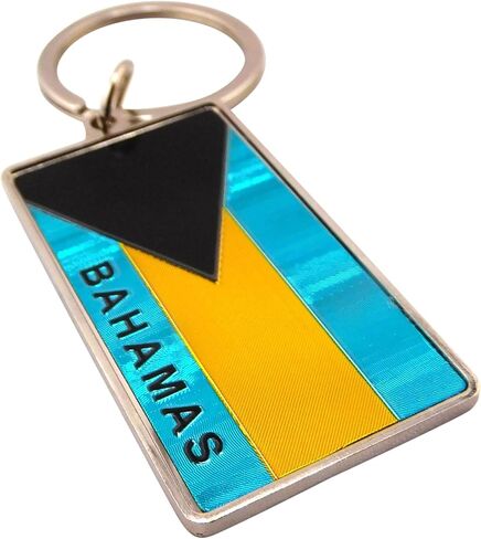 Westmon Works Bahamas Keychain Metal Key Ring مع التذكارات التذكارية in Saudi Arabia