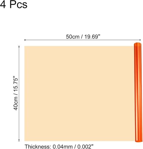 MECCANIXITY Lighting Gel Filter 15.7x19.7 Inch Pink Color Correction Sheet for Photo Studio Red Head Light, Pack of 4 in Saudi Arabia