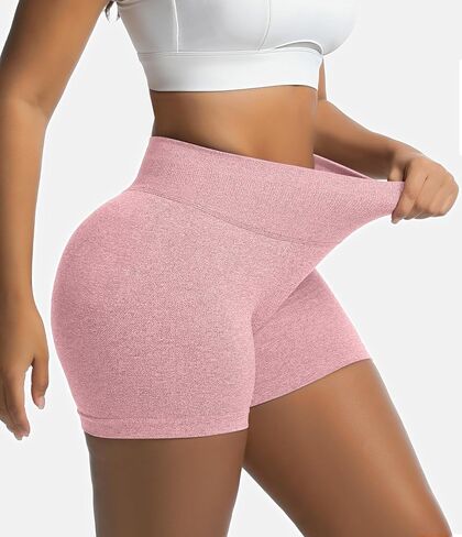 OVESPORT 3 Pack Women's Seamless Workout Shorts High Waisted Scrunch Butt Lifting Gym Booty Yoga Short Pants in Saudi Arabia