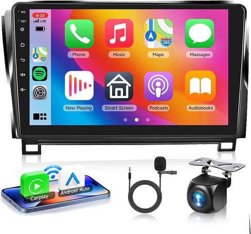 [8 CORE 4G+64G] Car Radio for Toyota Tundra 2007-2013 & Toyota Sequoia 2008-2018 with Wireless Carplay/Android Auto, 10.1 Inch Android 13 Car Stereo, Bluetooth, GPS, WiFi, SWC, Backup Camera in Kuwait