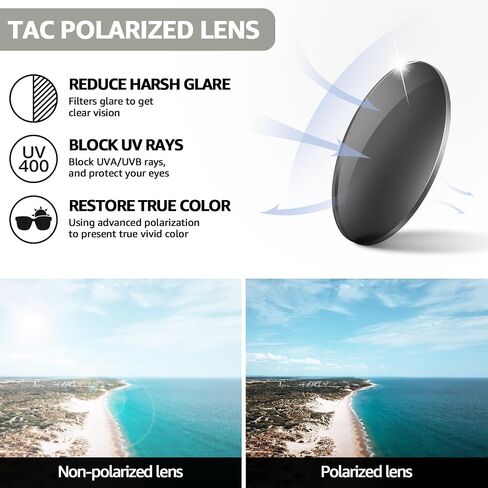 TJUTR Polarized Fit Over Sunglasses for Women, Trendy Oversized Over Prescription Glasses Shades with UV Protection TS3091 in Kuwait