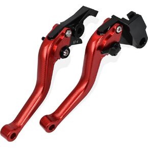 3D Fishbone Pattern Short Brake Clutch Lever for Suzuki GSX-R 600 750 2006-2021, CNC Aluminum Alloy Made (Orange) in Saudi Arabia