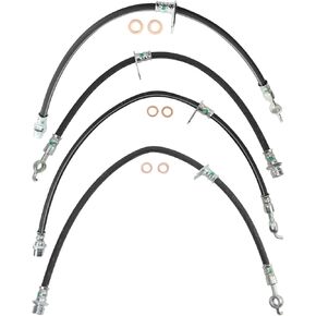 Front and Rear Brake Hose Set Compatible with 05-12 Toyota Avalon 07-11 Camry in Saudi Arabia