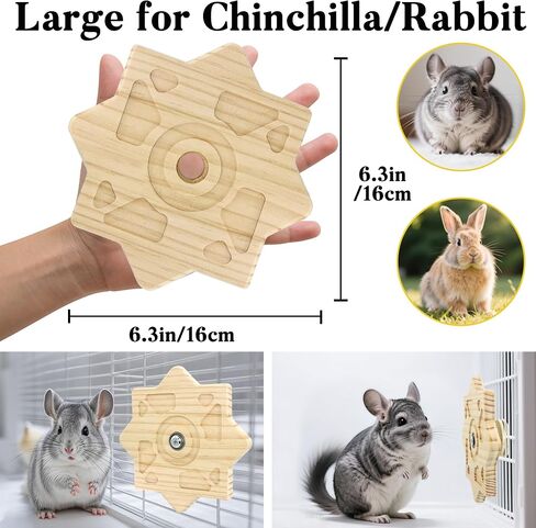 ألعاب Chinchilla Chew Chow الخشبية الطبيعية للأسنان ، ألعاب إثراء شينشيلا التفاعلية ، ألعاب Chinchilla التمارين الرياضية لوقت اللعب ، وعجلة قفص Chinchilla spinner in Kuwait
