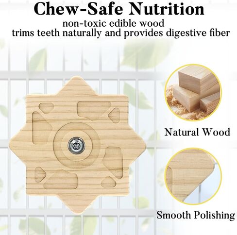 ألعاب Chinchilla Chew Chow الخشبية الطبيعية للأسنان ، ألعاب إثراء شينشيلا التفاعلية ، ألعاب Chinchilla التمارين الرياضية لوقت اللعب ، وعجلة قفص Chinchilla spinner in Kuwait